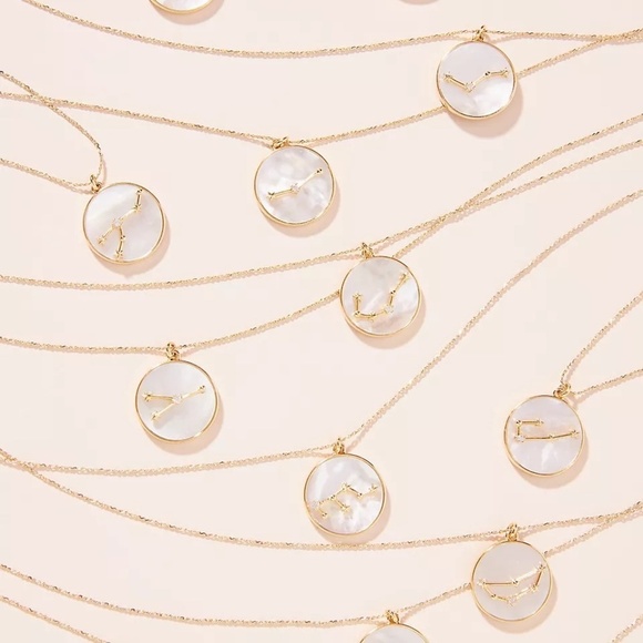 NWT Anthropologie Tai Rittichai Zodiac Mother of Pearl Scorpio Necklace - Picture 3 of 4